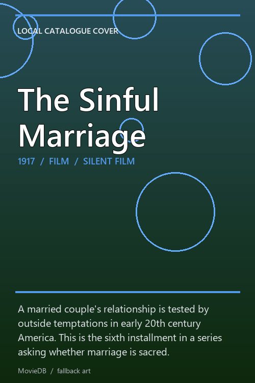The Sinful Marriage poster