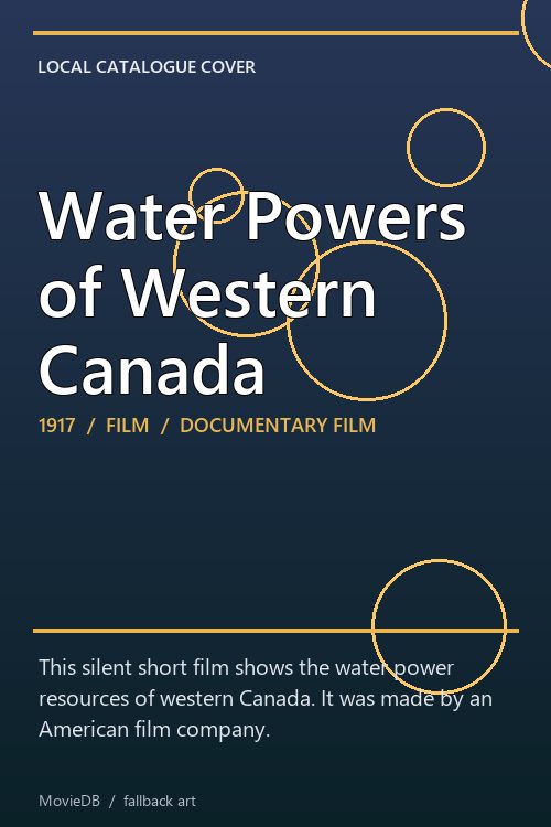 Water Powers of Western Canada poster