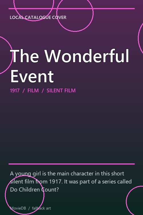 The Wonderful Event poster