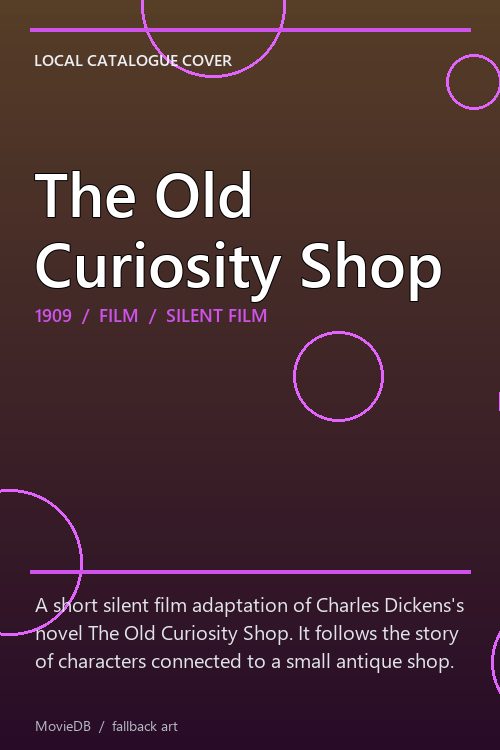 The Old Curiosity Shop poster