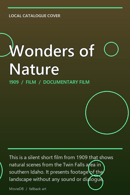 Wonders of Nature poster