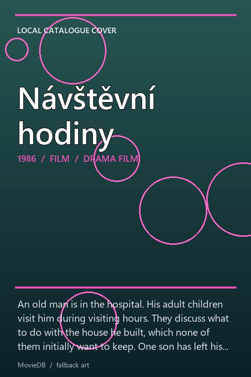 Návštěvní hodiny poster