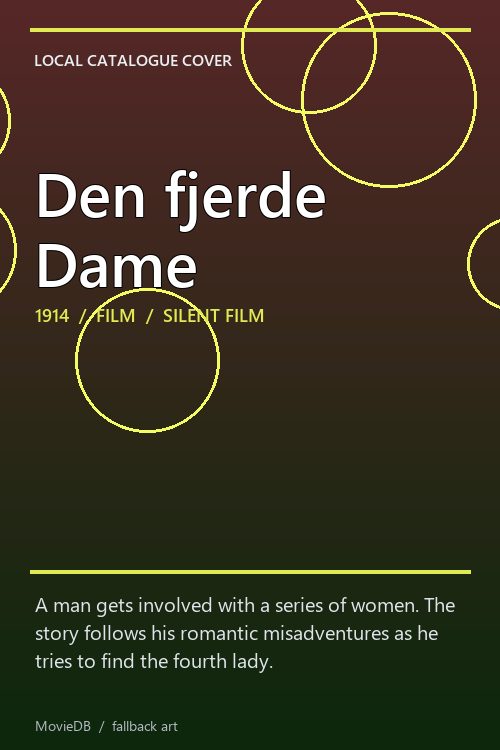 Den fjerde Dame poster