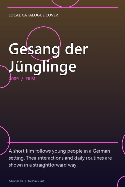 Gesang der Jünglinge poster