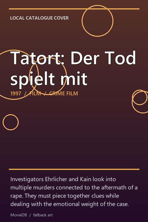 Tatort: Der Tod spielt mit poster