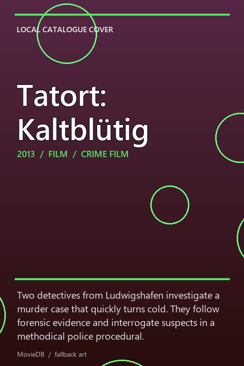 Tatort: Kaltblütig poster