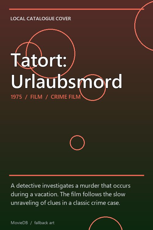 Tatort: Urlaubsmord poster
