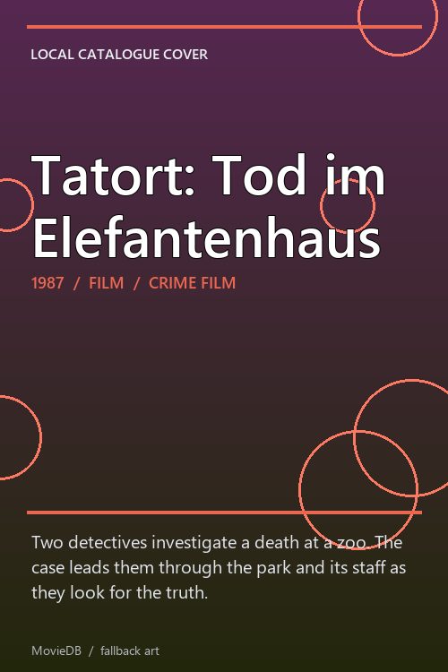 Tatort: Tod im Elefantenhaus poster
