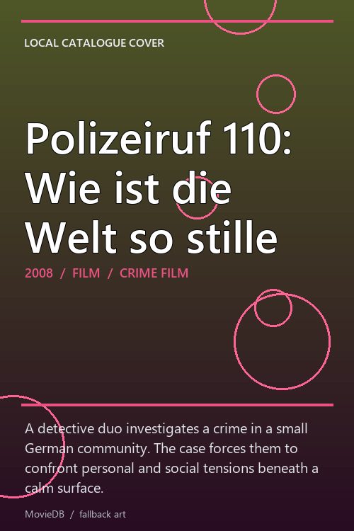 Polizeiruf 110: Wie ist die Welt so stille poster