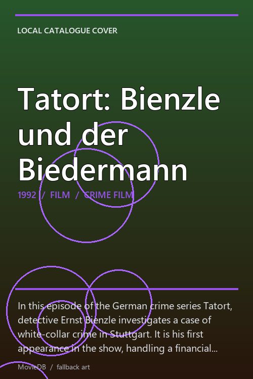 Tatort: Bienzle und der Biedermann poster