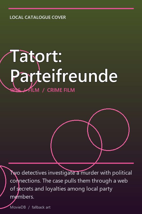Tatort: Parteifreunde poster