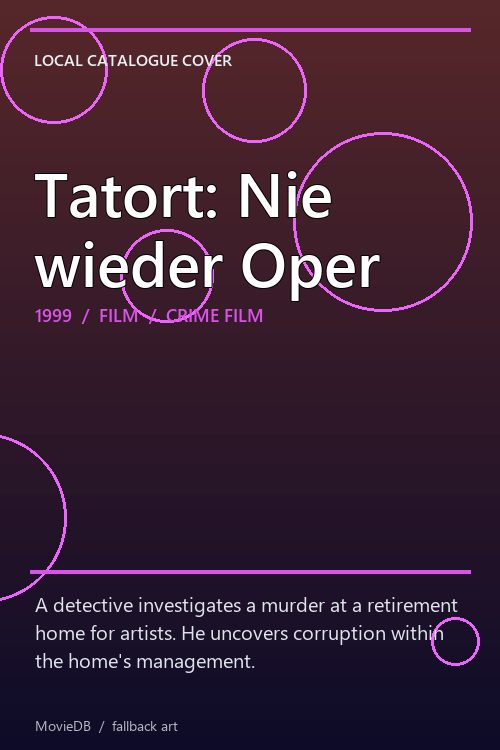 Tatort: Nie wieder Oper poster
