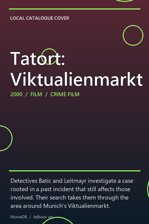 Tatort: Viktualienmarkt poster