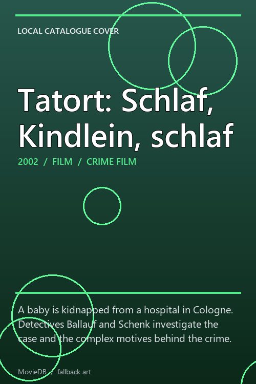 Tatort: Schlaf, Kindlein, schlaf poster