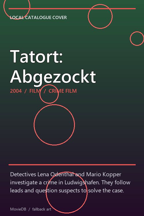 Tatort: Abgezockt poster