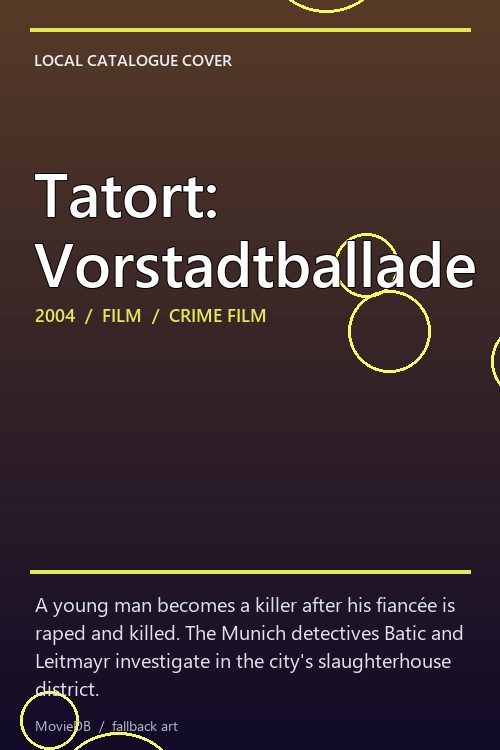 Tatort: Vorstadtballade poster