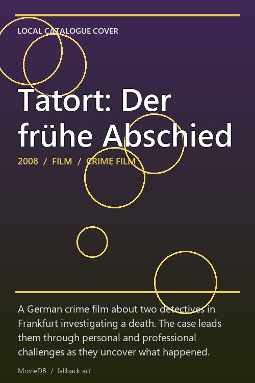 Tatort: Der frühe Abschied poster