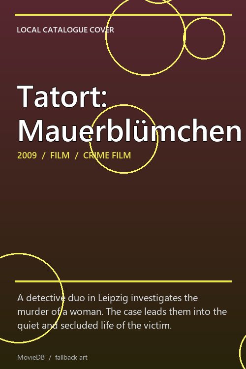 Tatort: Mauerblümchen poster