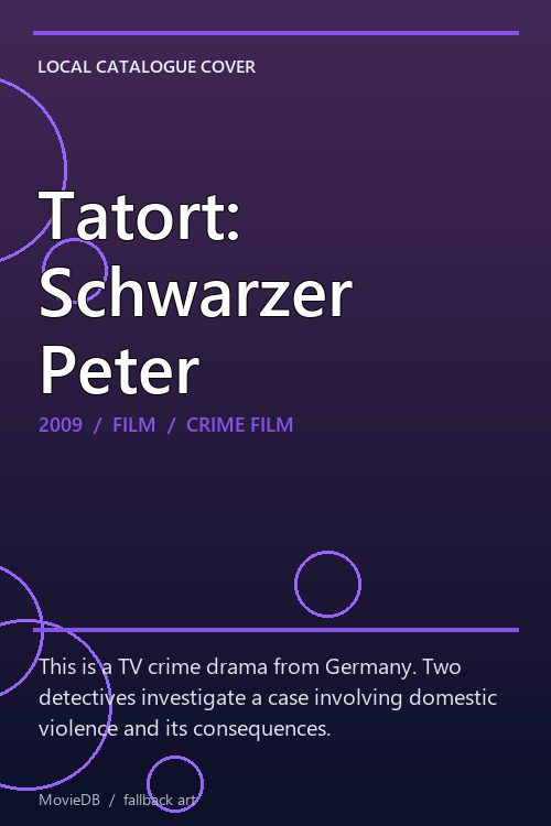 Tatort: Schwarzer Peter poster