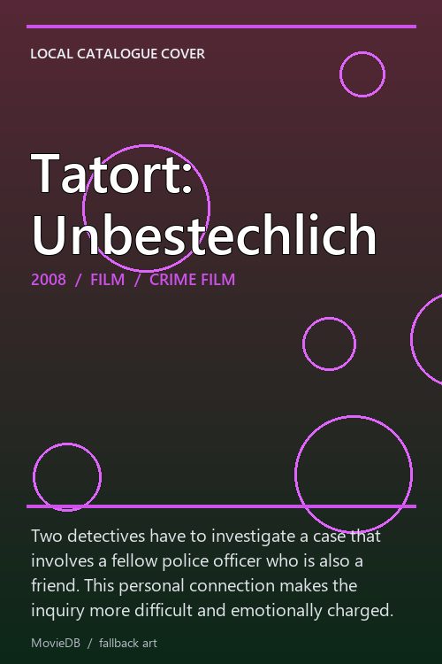 Tatort: Unbestechlich poster