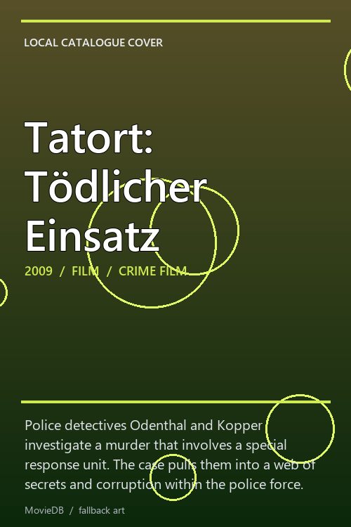 Tatort: Tödlicher Einsatz poster