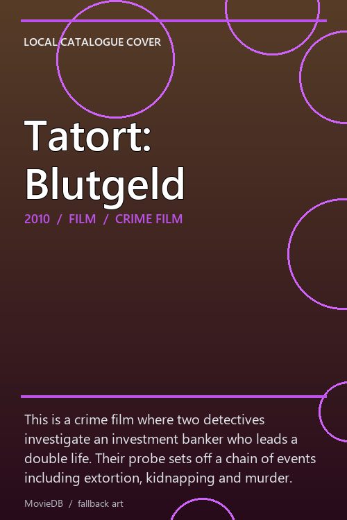 Tatort: Blutgeld poster