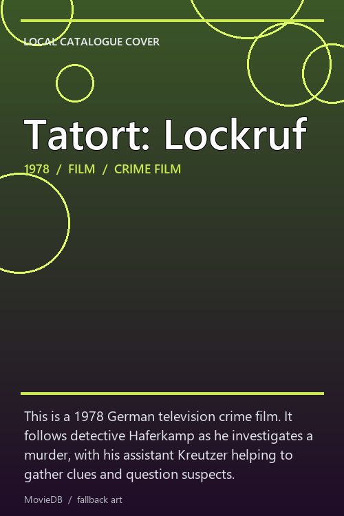 Tatort: Lockruf poster