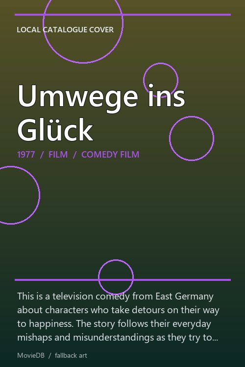 Umwege ins Glück poster