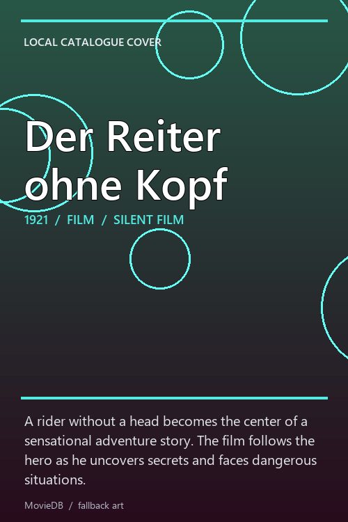 Der Reiter ohne Kopf poster