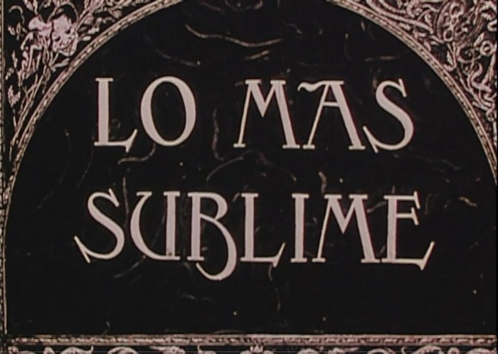 Lo más sublime poster