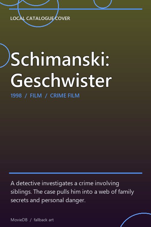 Schimanski: Geschwister poster