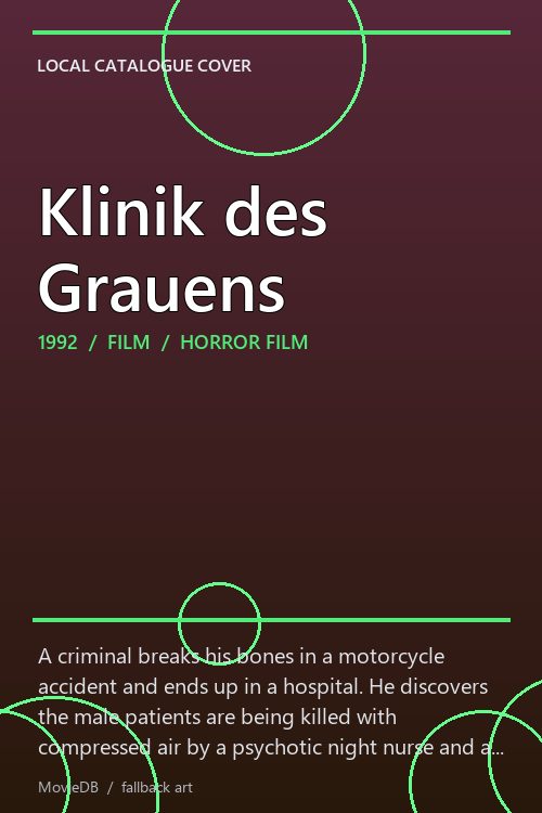 Klinik des Grauens poster