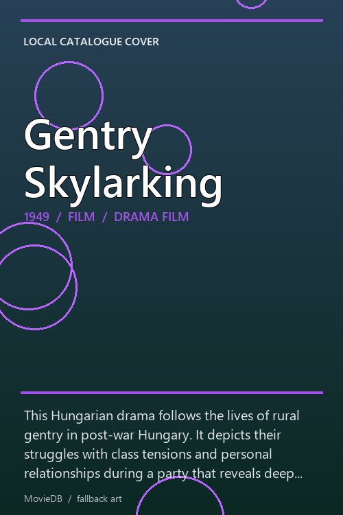 Gentry Skylarking poster
