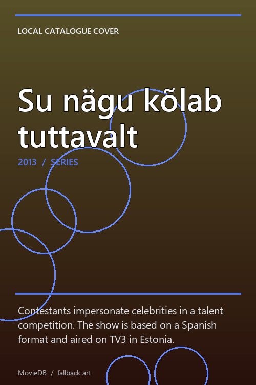 Su nägu kõlab tuttavalt poster