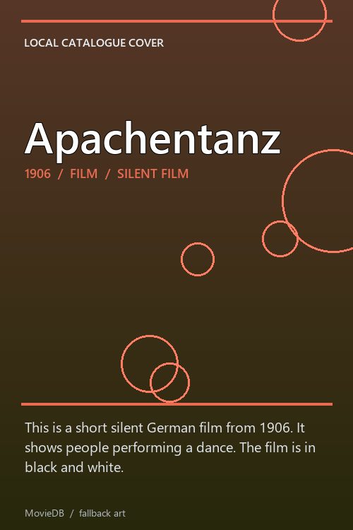 Apachentanz poster