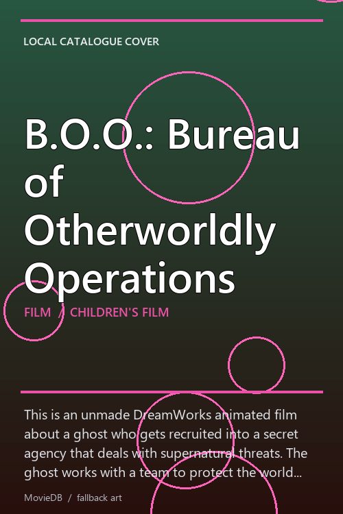 B.O.O.: Bureau of Otherworldly Operations poster
