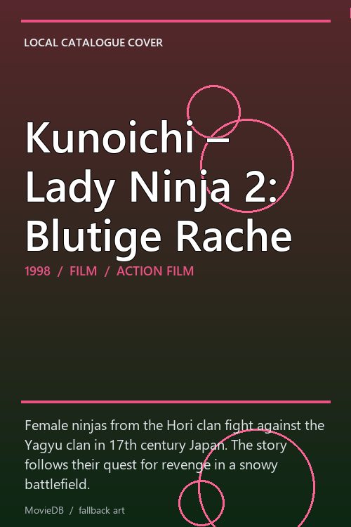 Kunoichi – Lady Ninja 2: Blutige Rache poster
