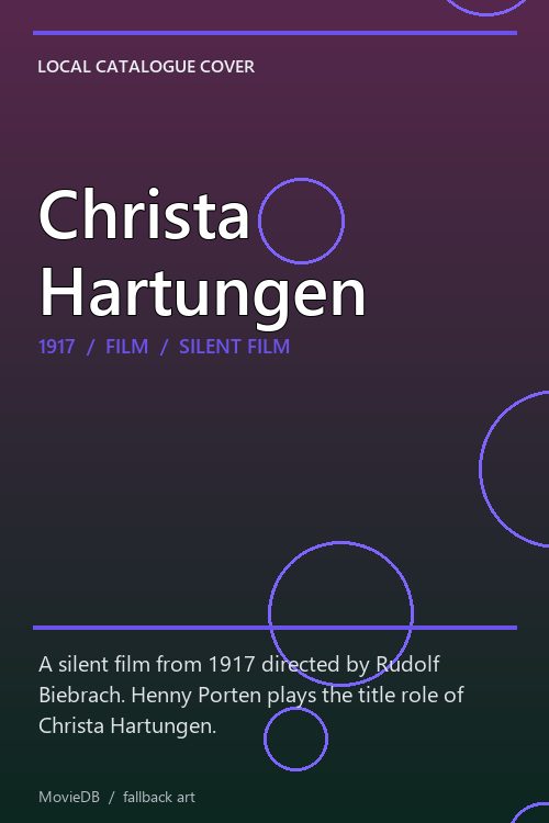 Christa Hartungen poster