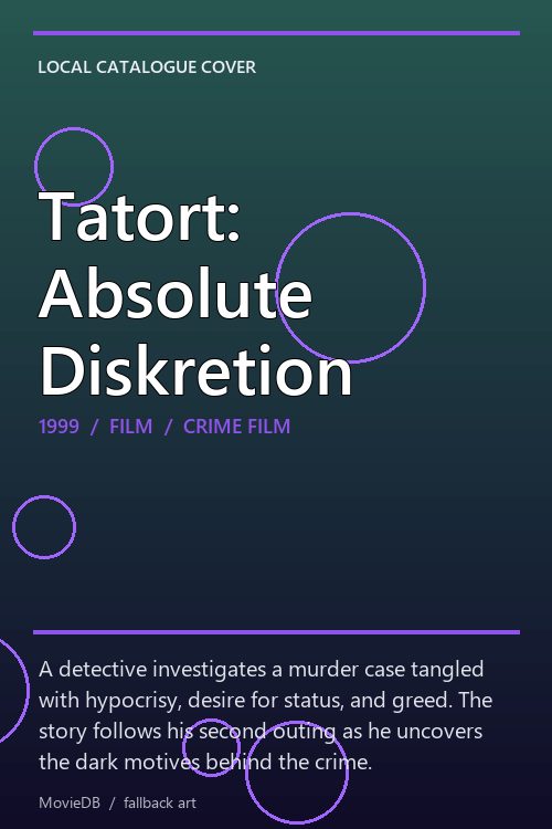 Tatort: Absolute Diskretion poster