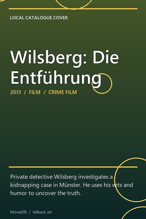 Wilsberg: Die Entführung poster