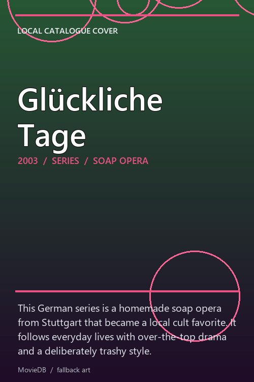 Glückliche Tage poster