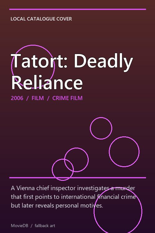 Tatort: Deadly Reliance poster