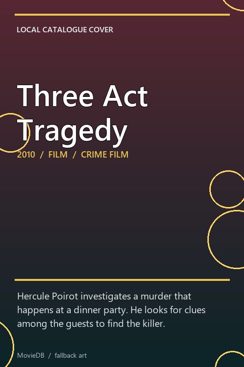 Three Act Tragedy poster