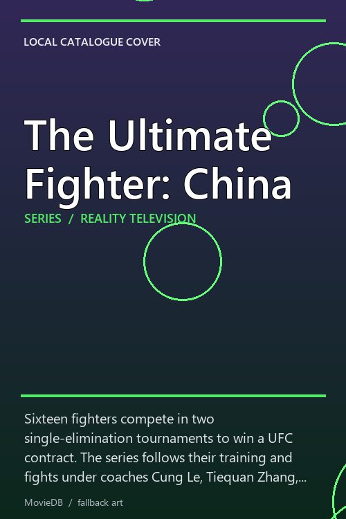 The Ultimate Fighter: China poster