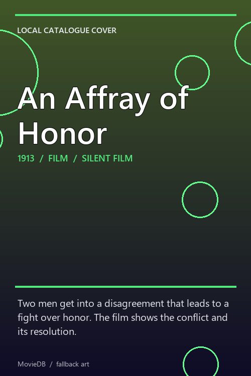 An Affray of Honor poster