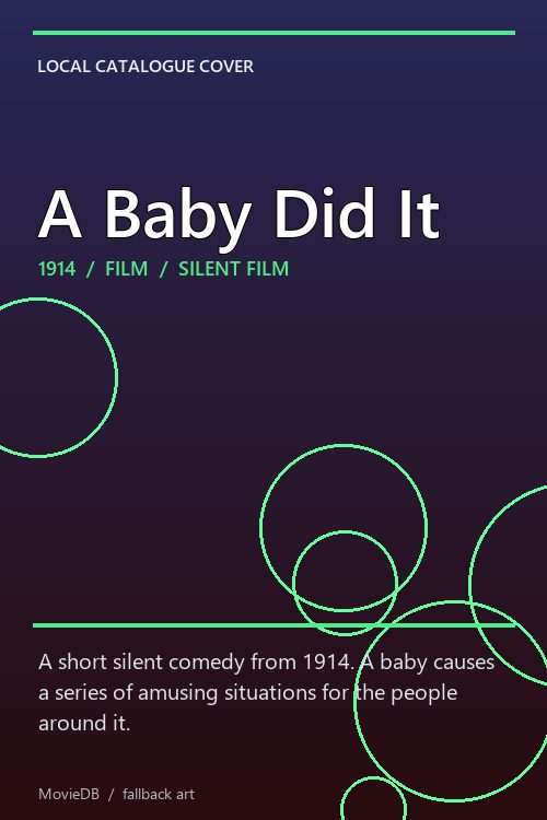A Baby Did It poster