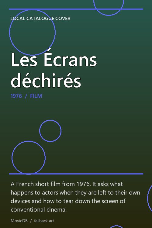 Les Écrans déchirés poster