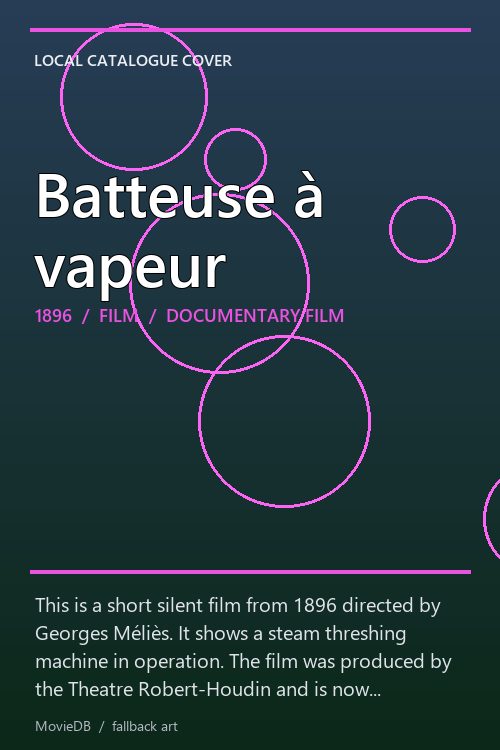 Batteuse à vapeur poster