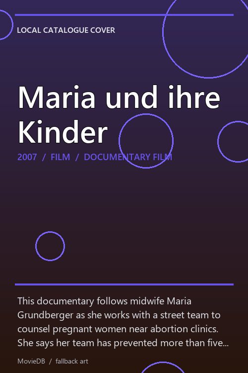 Maria und ihre Kinder poster