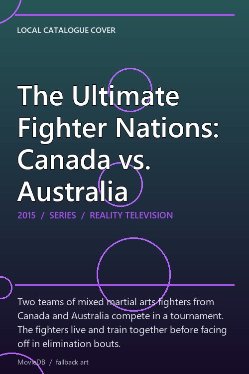 The Ultimate Fighter Nations: Canada vs. Australia poster